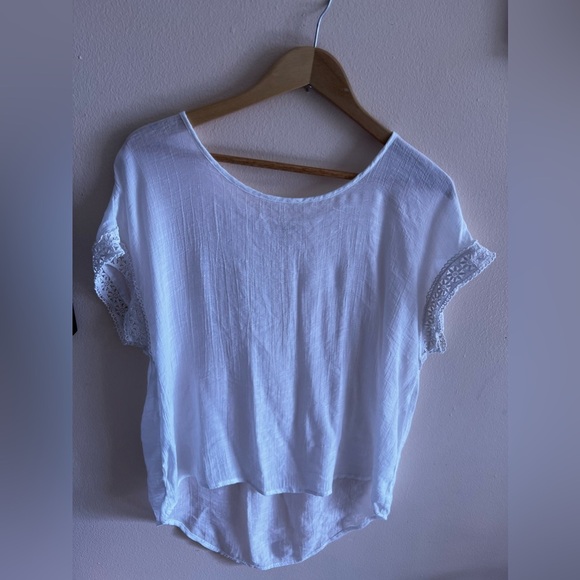 Messini sleeveless blouse messini tops white embroidered sleeve size L - Picture 2 of 15